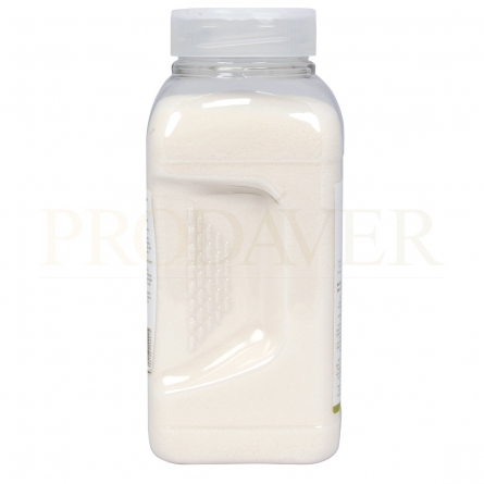 Vista lateral da embalagem de tamponamento. Side view of the absorbent powder.